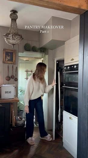 395K views · 3.1K reactions | As promised, part 1 of how I made over our little pantry which desperately needed doing. The shelves were wonky and it just didn’t work..We’ve ripped most of it out to start from scratch. Lots done in the first few days including accidentally tipped a tin of paint down myself(you can see the paint in my hair).Part 2 to follow shortly…#pantrymakeover #smallpantry | Shelleycarline design | Facebook