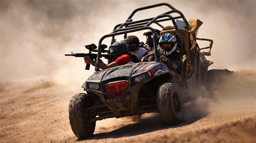 This paintball fight felt like a real war zone