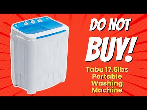 TABU 17.6Ibs Portable Washing Machine | 5 Reasons NOT to Buy 🧺🚫