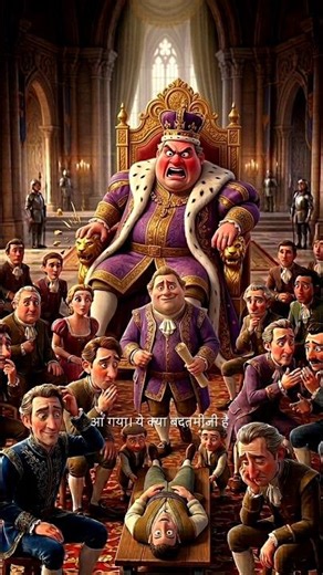 आलसी राजा की सच्चाई 😱 | Lazy King Story in Hindi | Moral Story #shorts