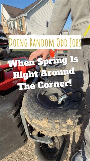 Anyone find themselves doing random odd jobs outside right before Spring?