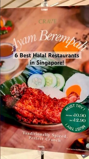 6 Best Halal Restaurants in Singapore You Should Try! #singapore #food