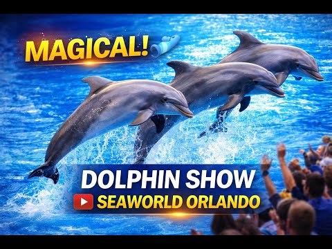 🐬 Magical Dolphin Show at SeaWorld Orlando | A Must-Watch Family Experience!