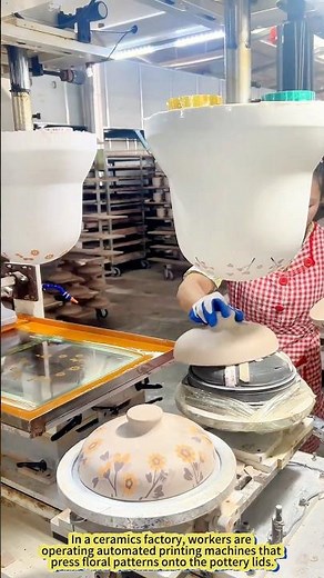 How Ceramic Patterns Are Printed—Every Flower is “Stamped”!