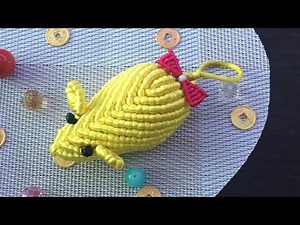 二 macrame animal rat 爱蝴蝶结🎀的小黄鼠