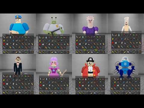 BARRY'S PRISON RUN! (OBBY) Alien Mode: All Powers Unlocked & All 8 Bosses:Alien, Barry, Dummy & More