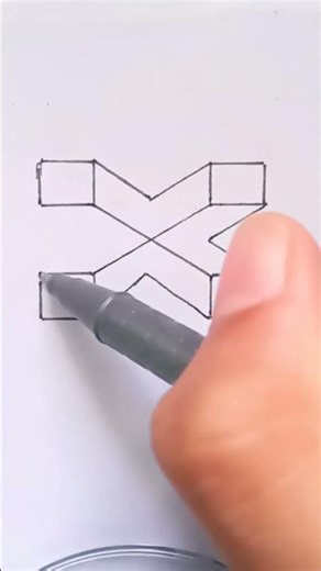 #How to draw 3D illusion drawing 😮#easy 😄#shorts#subscribe