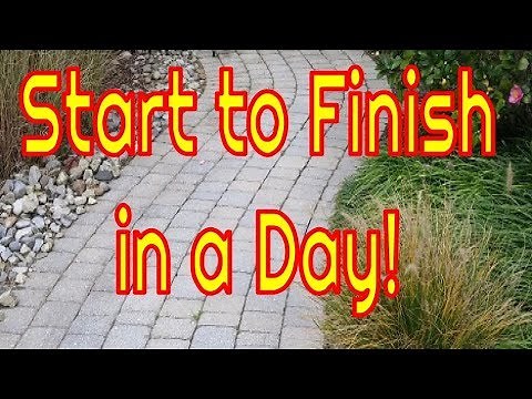 How to Build a Brick Pathway in one Day