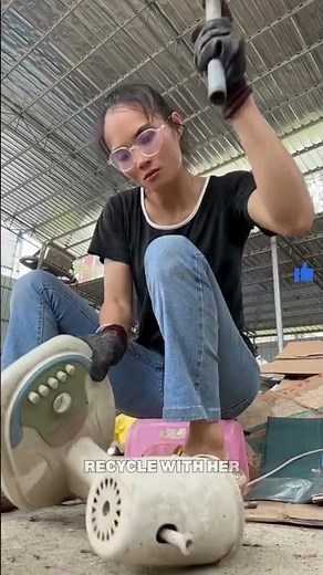 Scrap Collector Girl Builds Her World ♻️ | RecycleWithHer USA