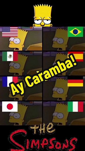 Bart Simpson Funny Faces in Multiple Languages