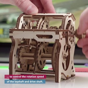 The Gearbox: learn how it works. Discover new Ugears STEM-lab series at https://ugearsmodels.com/catalogue/stem-lab/ | Ugears