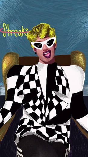 Creative Cardi B Camera Clicking Art - What's Next?