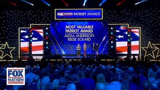 “Nothing will happen if you do nothing” Alexa Anderson and Reese Eckard, who refused to stand on a podium at a track meet with a trans athlete, are honored with the 'Most Valuable Patriot Award' at the Fox Nation Patriot Awards. | Fox News