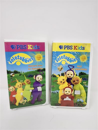 Lot of 2 Teletubbies VHS Tapes (french) PBS Kids | Let's Dance With the Teletubbies + Here Come the Teletubbies | Vintage 90s Children's VHS Cassette - Etsy Canada