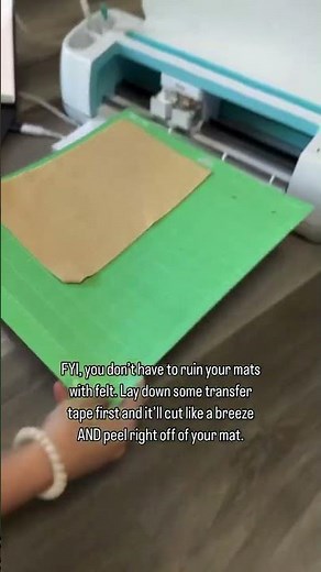 Never mess up your mats ever again cutting felt! ✂️ #felt #cricut #craft #cricutcrafts #cricuthacks