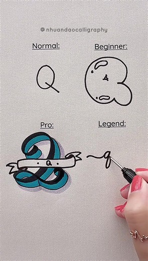 Nhu Dao Calligraphy: Which 'Q' Style Is Your Favorite? 🍂
