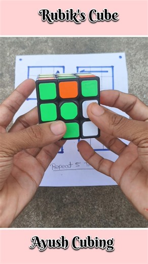 Rubik's cube solve with new tricks 🤯♥️#shorts