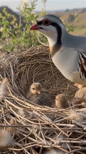 From nest to babies — Partridge full life cycle in 25 seconds 😲