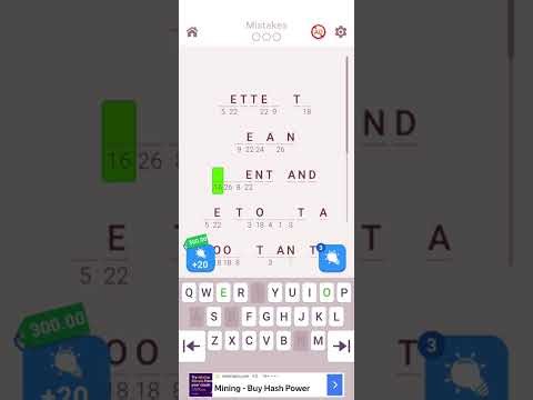 Cryptogram Letter and Numbers level 7 ‪@TechnoGamerzOfficial‬ ‪@triggeredinsaan‬