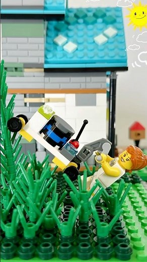 How To Build Lawn Mower Out of LEGO Bricks