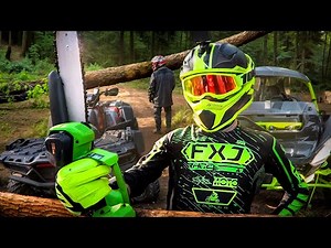 Clearing the trail from a fallen tree ⚡ Testing our new saw - Compilation