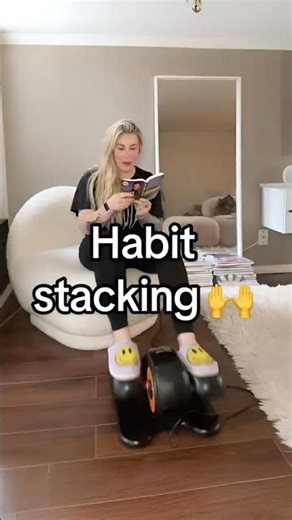 🔄Habit stacking, anyone?Why I’m obsessed with this under-desk elliptical #umay #fitness #motivation