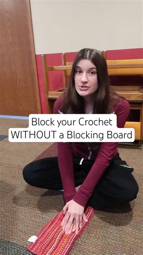 Block your Crochet Without a Blocking Board! #crochethack #crochet #crochettools #crochettips