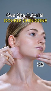 339K views · 3.9K reactions | Gua Sha tutorial for double chin Save to remember apply face oil or moisturizer and repeat each move 5 times daily! #doublechin #facefitness #facemassage #faceyoga #facialmassage Disclaimer: not a medical advice. For education purpose only. Consult with your physician if you have a medical condition. | Valeriia Veksler | Facebook