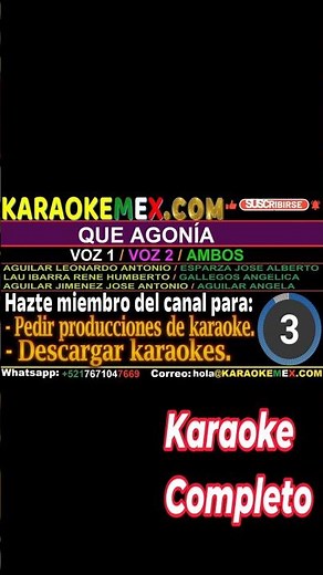 Karaoke Angela Aguilar Y Yuridia - Que Agonia #karaokemex