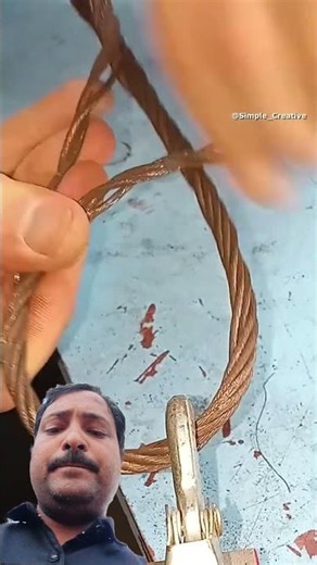 Really practical Tip and quickly make a reliable loop on a steel cable yourself? #construction