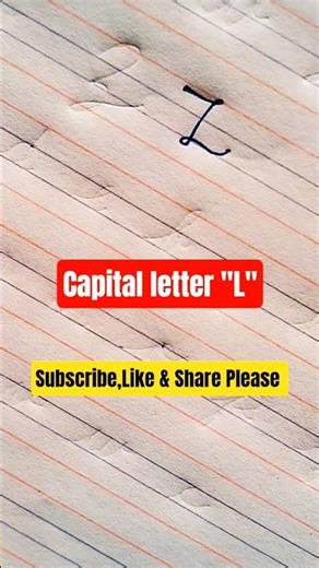 Cursive letter L | Alphabet A to Z | Cursive letter a to z | #cursivewriting #calligraphy #education
