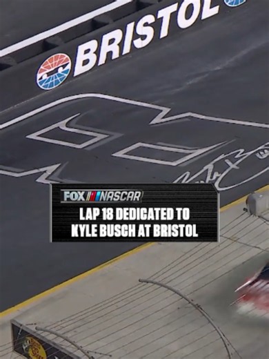 Bristol burns bright under the lights for Kyle Busch. #NASCAR | nascar