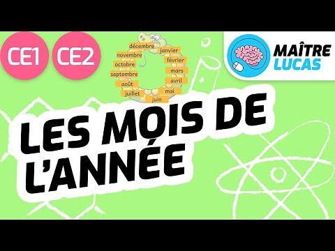 Les mois de l'année CE1 - CE2 - Cycle 2 - Questionner le monde - Se repérer dans le temps