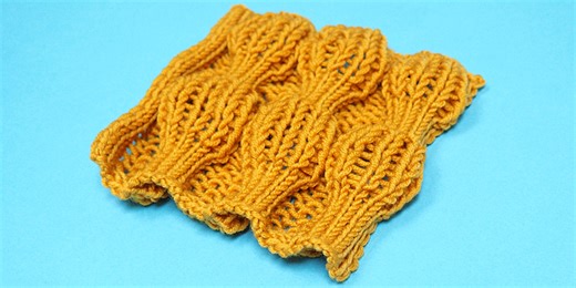 Bubble stitch pattern