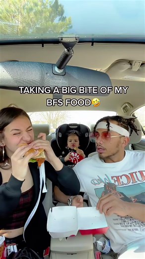 Steal my bfs food and see how he reacts🤣😂😂#funny#prank#reaction#food#couple
