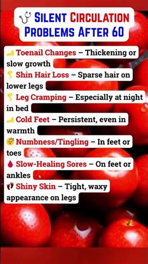 🩺 7 Early Signs of Silent Circulation Problems After 60