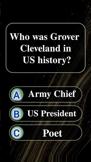 Who was Grover Cleveland in US history?