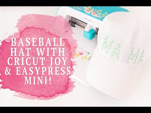CRICUT JOY BASEBALL HAT WITH EASY PRESS MINI!