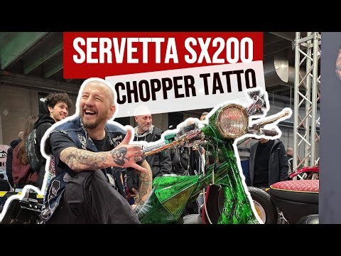 Alex Frischauf und seine Servetta SX200 Chopper Tattoo