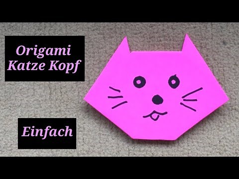 Origami Katze Falten Einfach - Origami Katze