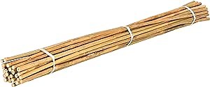 Natural Bamboo Poles for Indoors or Outdoors Climbing Plants, Thick Bamboo Stakes for Potted Plants, 25 Pack (3 feet)