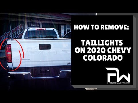 Easiest Way To Remove Taillights on 2020 Chevy Colorado
