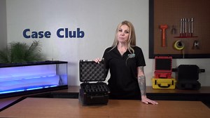 Case Club 14 External Hard Drive Case. Waterproof, Airtight, & Heavy Duty. Includes Pressure Relief Valve, Folding Handle, Padlock Holes, O-Ring Seal.