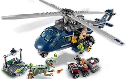 乐高 LEGO 75928 侏罗纪世界 Blue的直升机追踪 拼搭搬砖视频