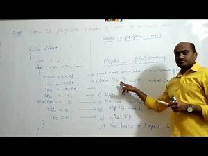 8051 Timer programming - Mode 1 mode 2 programming steps