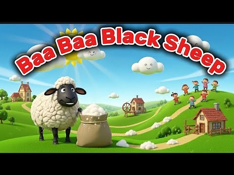 Baa Baa Black Sheep 🐑 | Nursery Rhyme for Kids | Fun Learning Song
