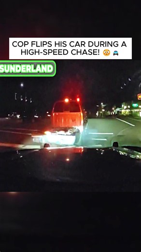 COP FLIPS HIS CAR DURING A HIGH-SPEED CHASE! 😳🚔 #cops #police #k9 #911 #usa