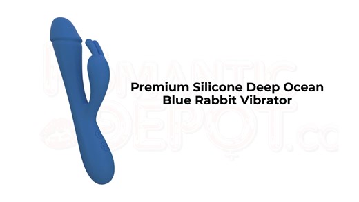 Premium Silicone Deep Ocean Blue Rabbit Vibrator