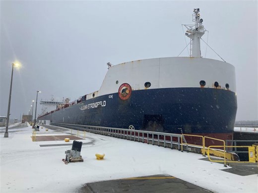 St. Lawrence Seaway undergoing ice-clearing