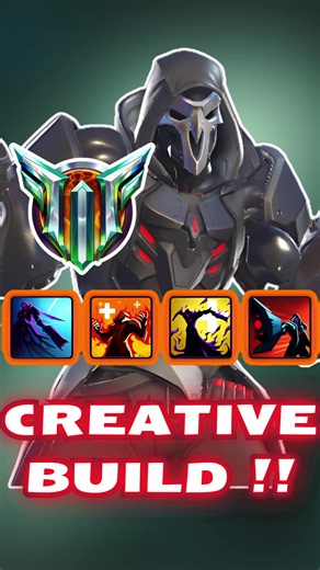 CREATIVE REAPER BUILD !! BUILD CODE : K7G5D Be a 2nd tank and a 3rd third healer for your frontline !! Play as a usual reaper in the first two rounds. At 3rd round, starting playing with your tank and roll on the enemy tank with your big damage and extra sustain !! #overwatch #overwatch2 #overwatchguide #overwatchstadium #reaper